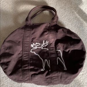 Abercrombie - Brown Denim Zippered Duffle/Tote